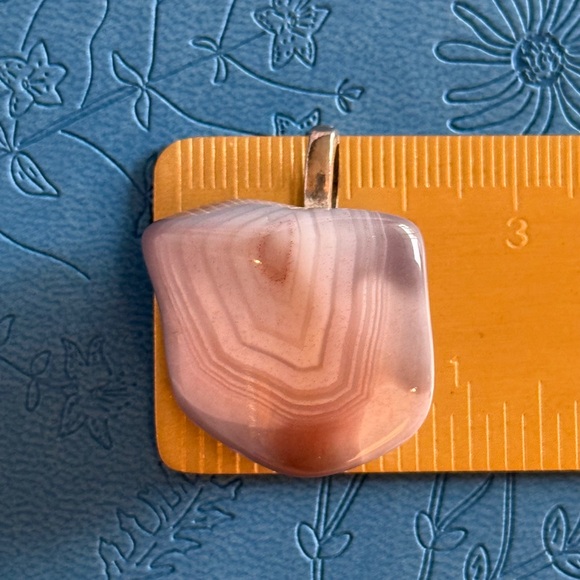 🩷 NEW Botswana Agate Gemstone Pendant 1” STUNNING RARE - Picture 8 of 12